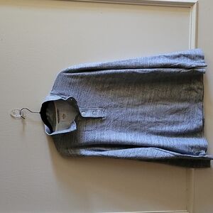 Marine Layer, Made in California, Gray, Long Sleeve Henley, Sz L